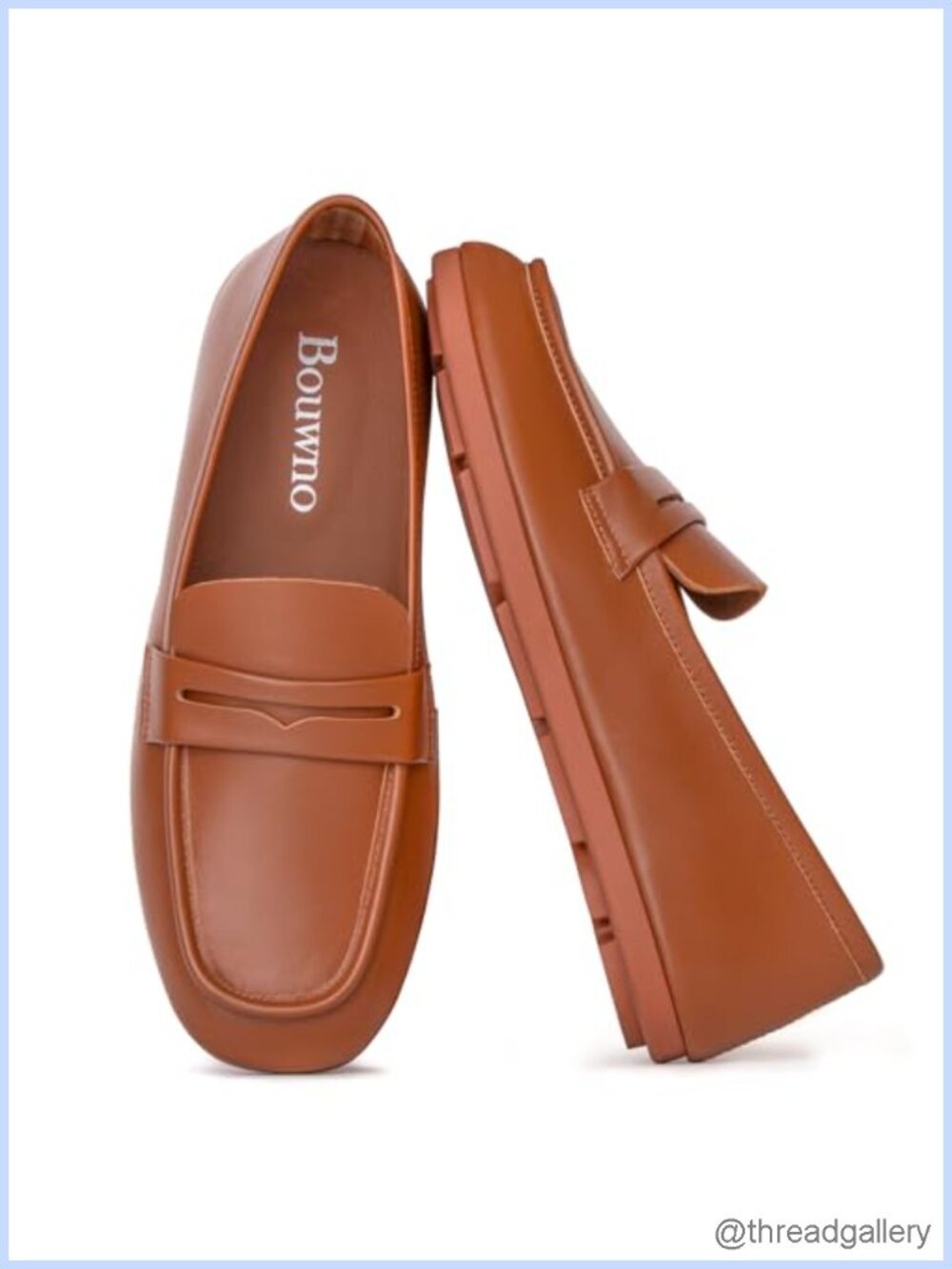 Genuine Leather Loafers Women Memory Foam Insole Penny Slip On Mocc Comfort